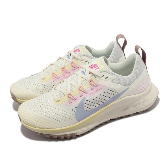 Nike Women's React Pegasus Trail 4 Sail Whisper Running Sneakers Shoes Size 9.5 - Picture 1 of 10